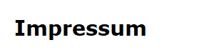 Impressum Impressum