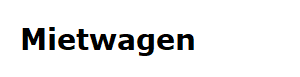 Mietwagen Mietwagen